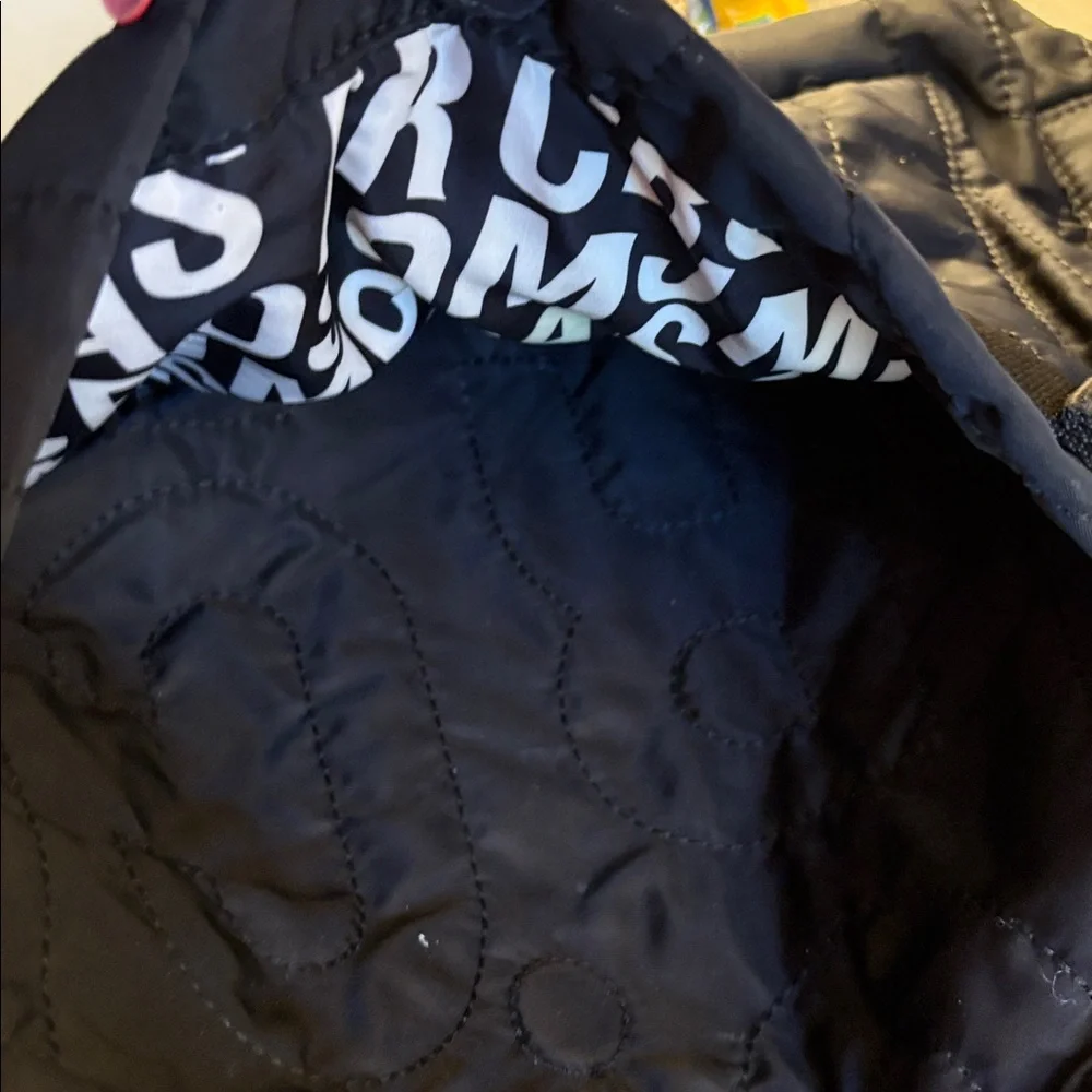 Marc Jacobs Removable Adjustable Strap Zippered Black Baby Bag/Tote Bag